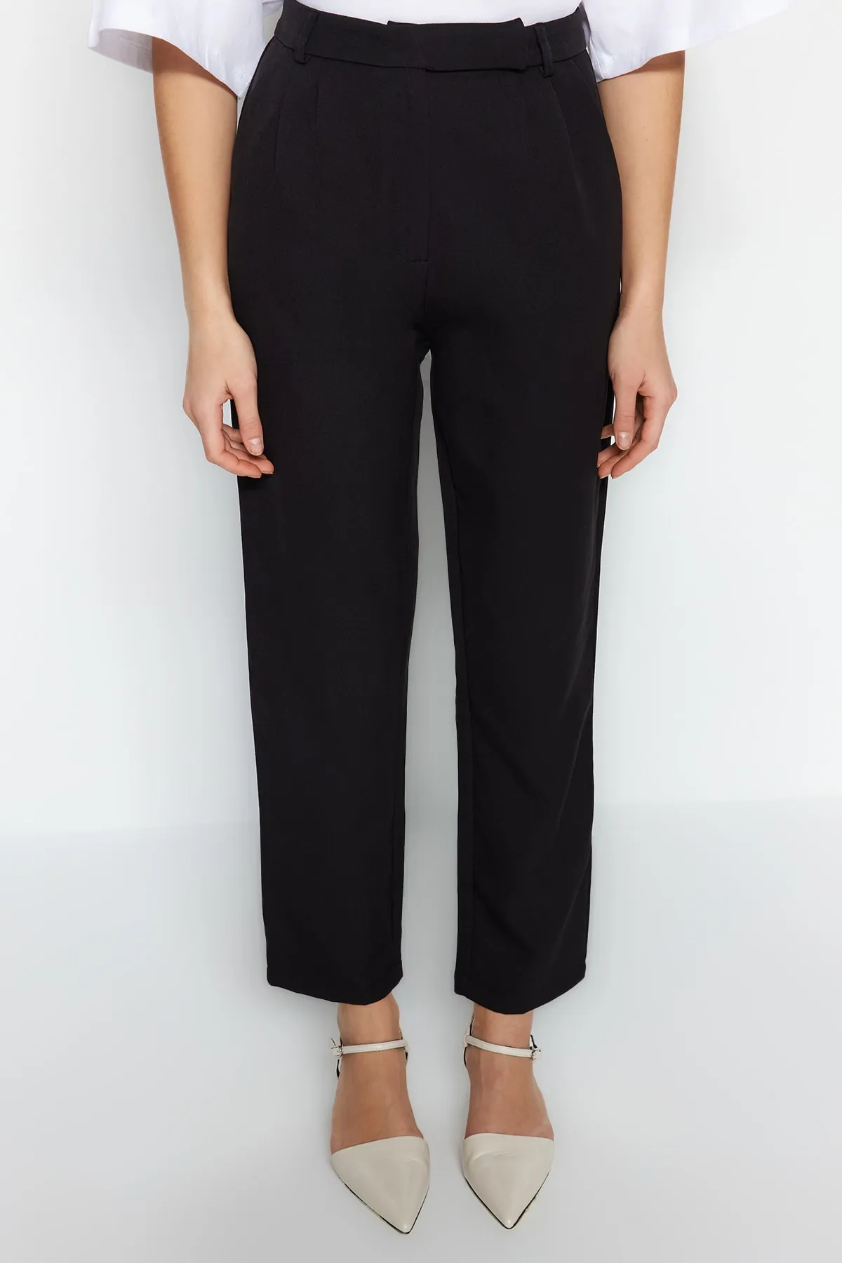 Trendyol Modest  Schwarzer Blazer, Jacke, Hose, gewebter Unterteil, Oberteil, Anzug TCTAW23US00132