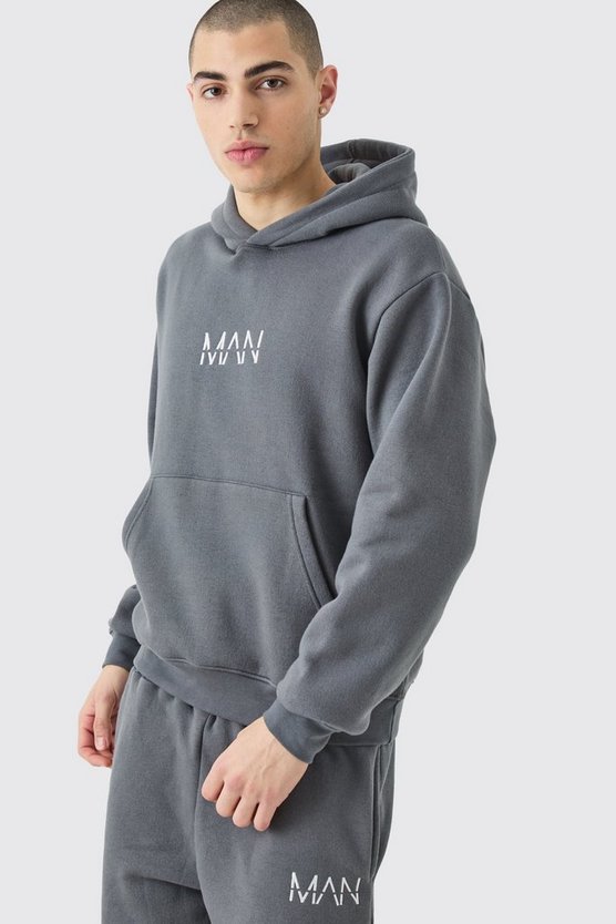 Kurzer kastiger Man Hoodie-Trainingsanzug
