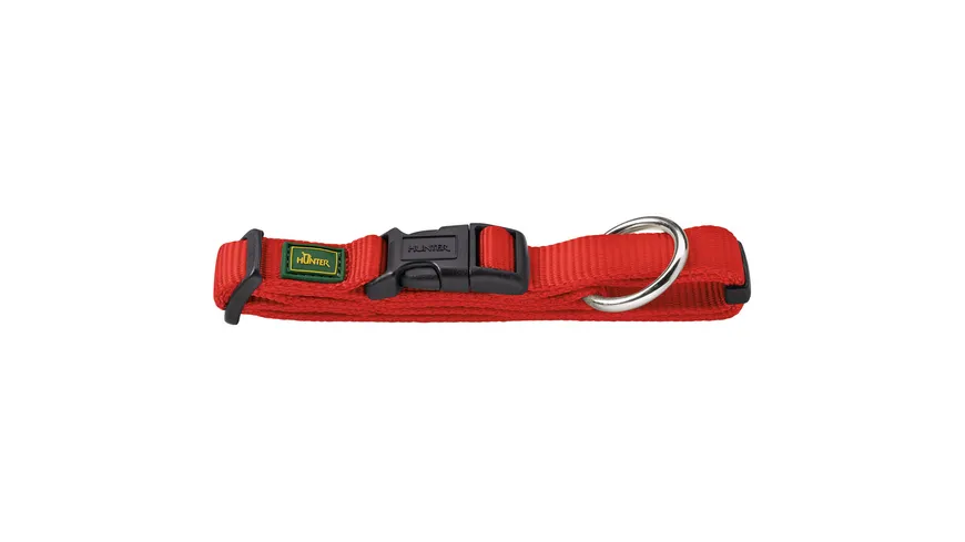 Hunter Hunde Halsung Vario Plus extra breit rot Größe: M