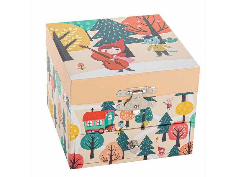 Boite à Musique Cube Petit Chaperon Rouge