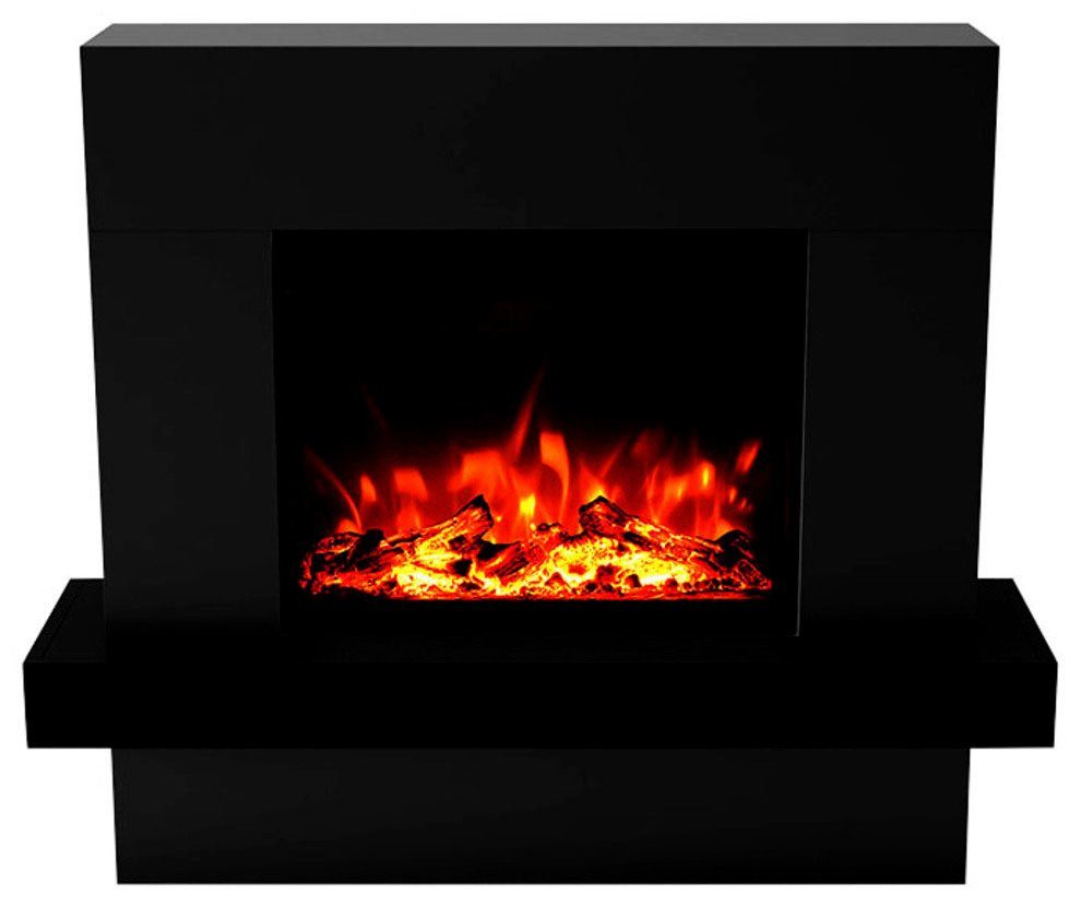 GLOW FIRE Elektrokamin Pandora LED, LED Kamin mit Heizung, mit 3-fach Farbwechsler und Knisterfunktion
