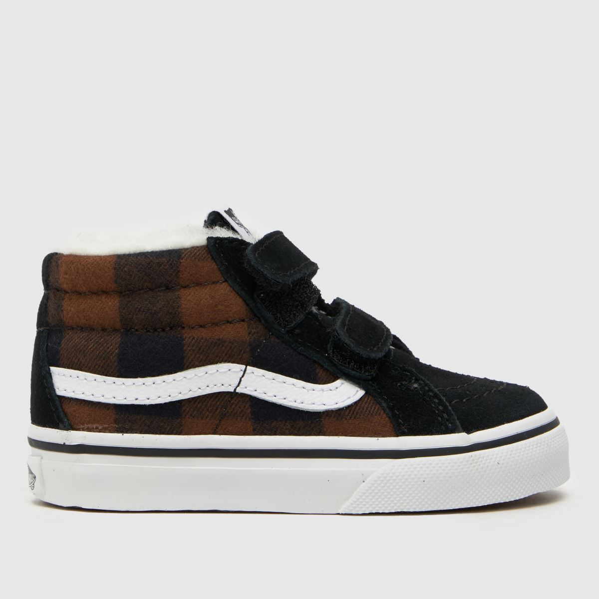 Vans svarta & bruna sk8-mid reissue v pojkar småbarnsskor