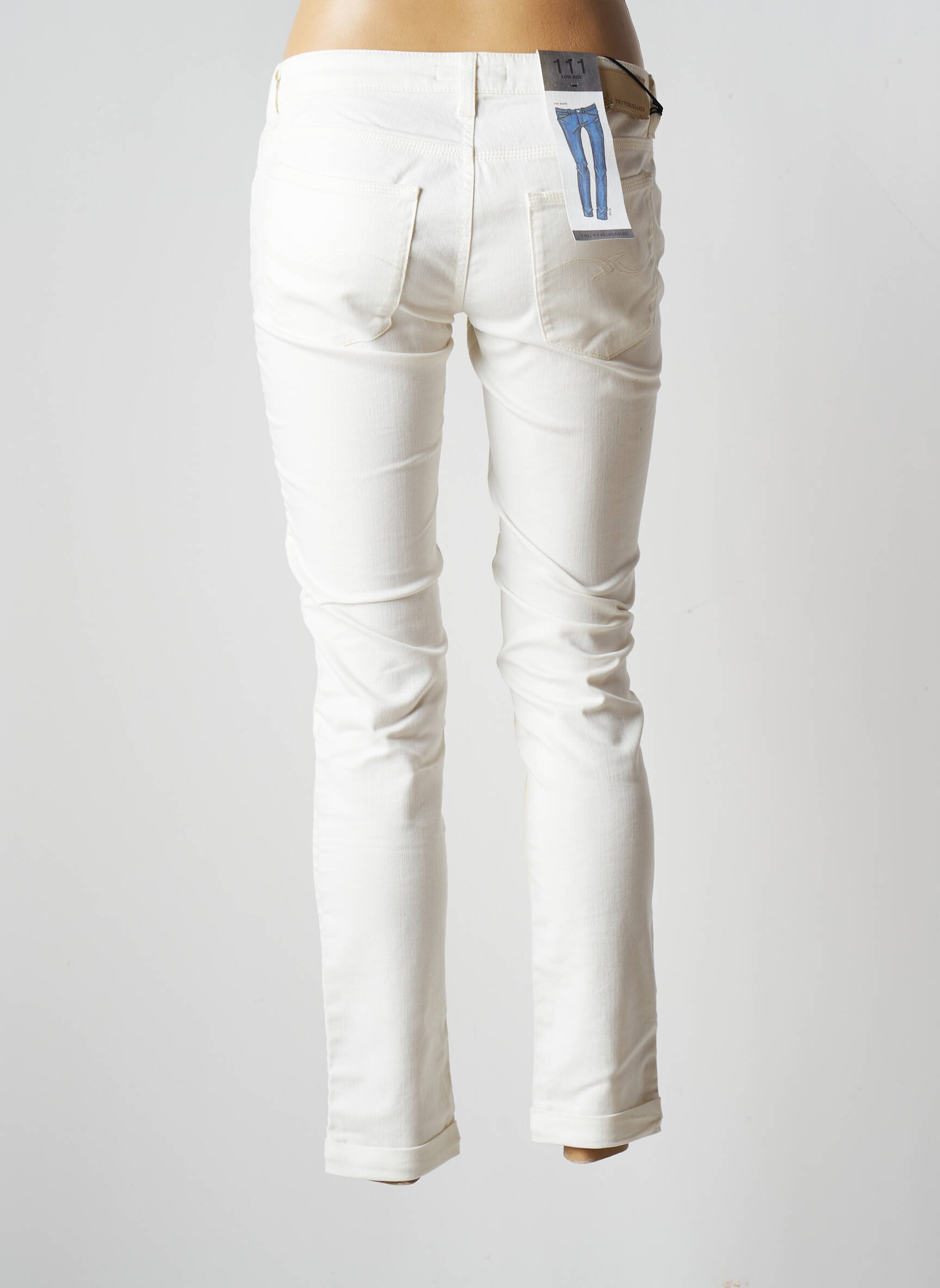 Trussardi Jeans Jeans Coupe Slim Femme couleur beige