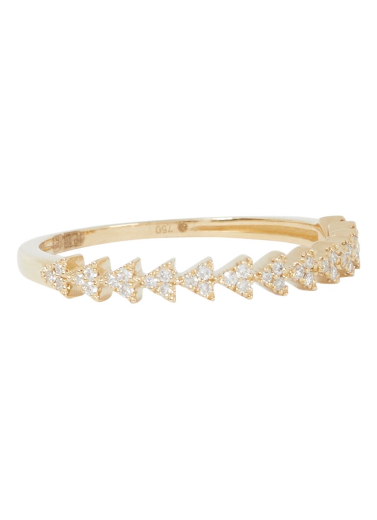 Inel suprapunabil Culet Jewellery Succession din aur galben de 18k cu diamant.