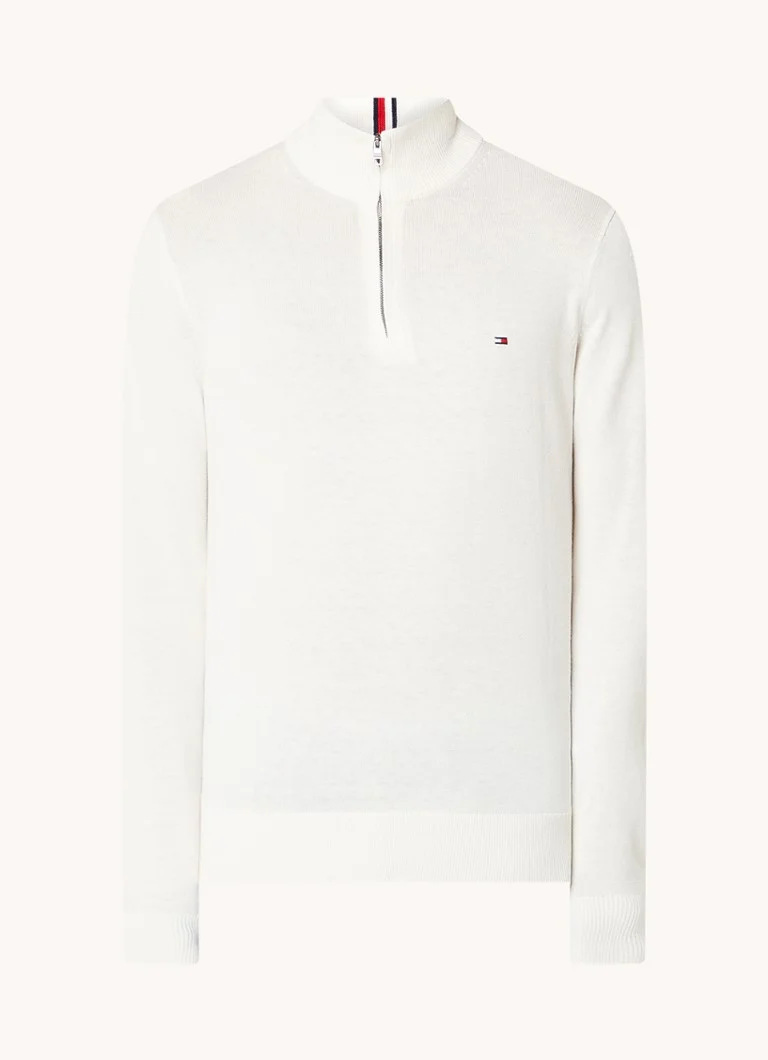 Tommy Hilfiger Pima fine-knit sweater in cashmere blend with logo embroidery