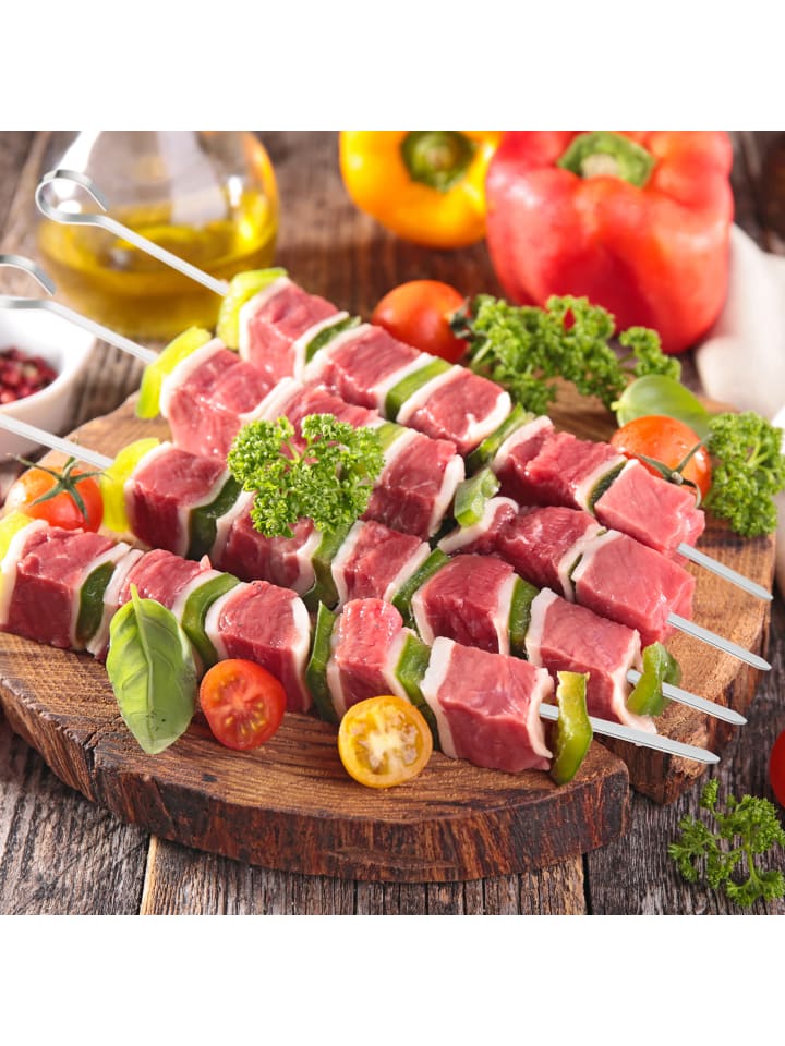 relaxdays 20 x Grillspieß in Silber - 31 cm günstig kaufen onesize