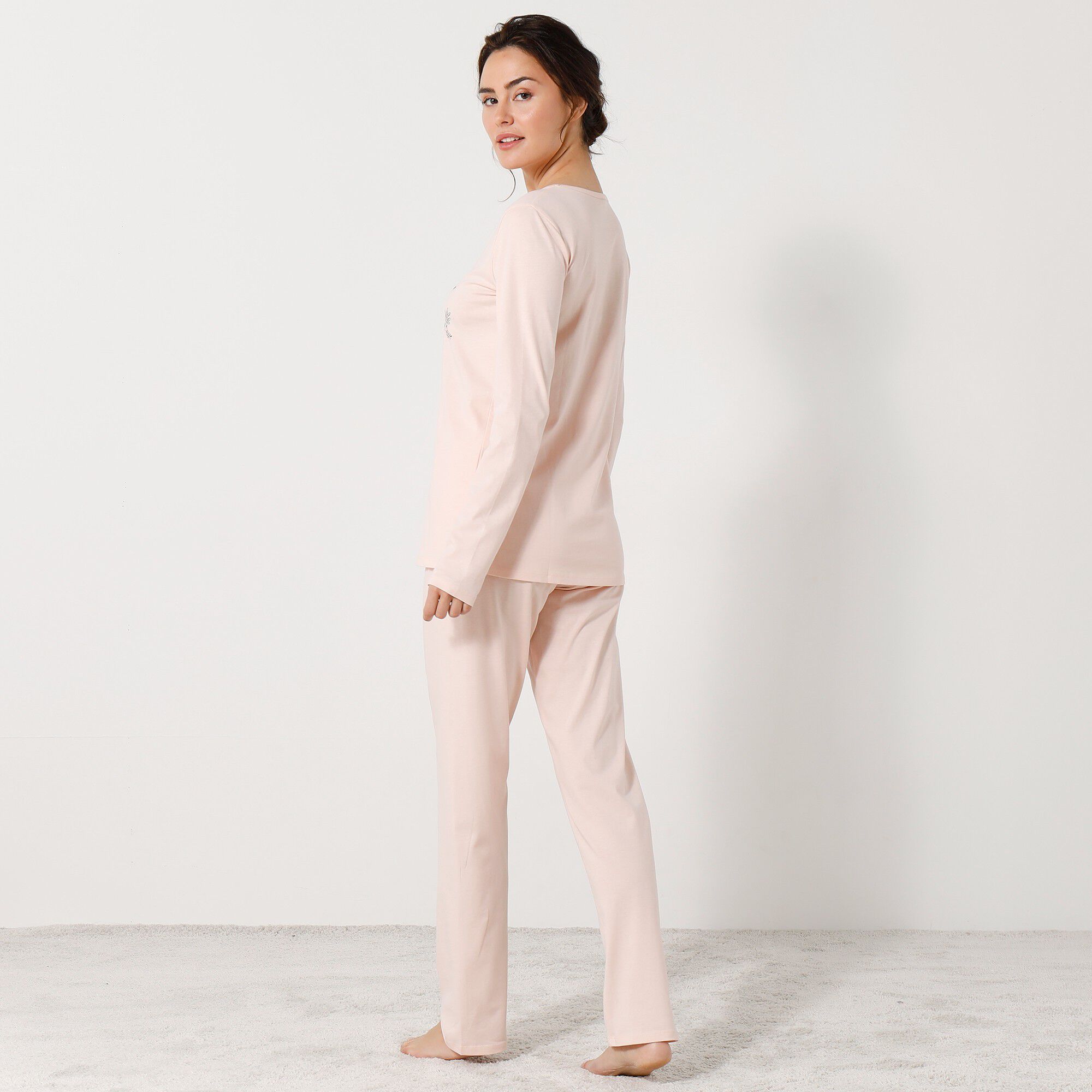 Pyjama manches longues motif 