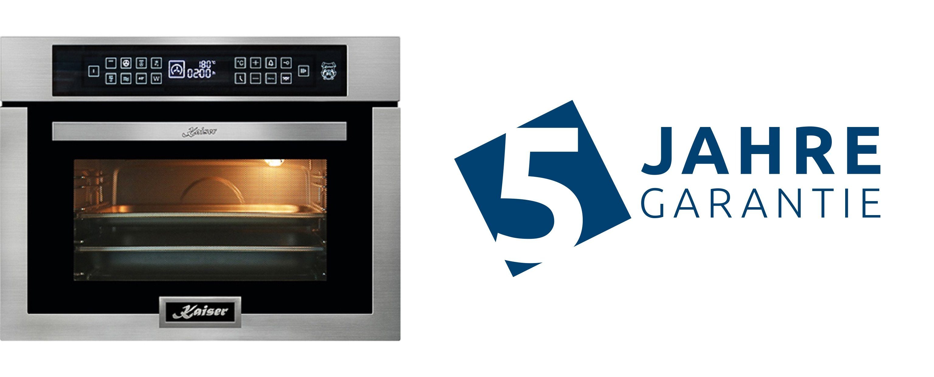 Kaiser Küchengeräte Einbau-Mikrowelle EM 6307 R / 5 Jahres Garantie, Mikrowellen-Backofen, TouchControl, Infrarotgrill, 22 Funktionen