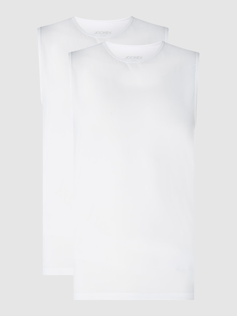 Tanktop aus Mikrofaser im 2er-Pack in weiß