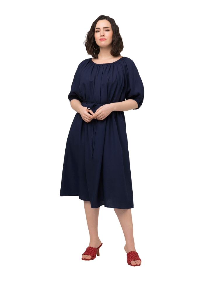 Ulla Popken Kleid in stahlblau günstig kaufen