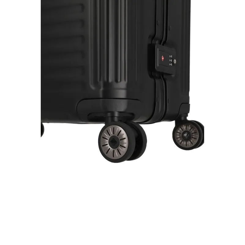 Travelite NEXT Trolley L mit 4 Rollen (77cm) - Schwarz