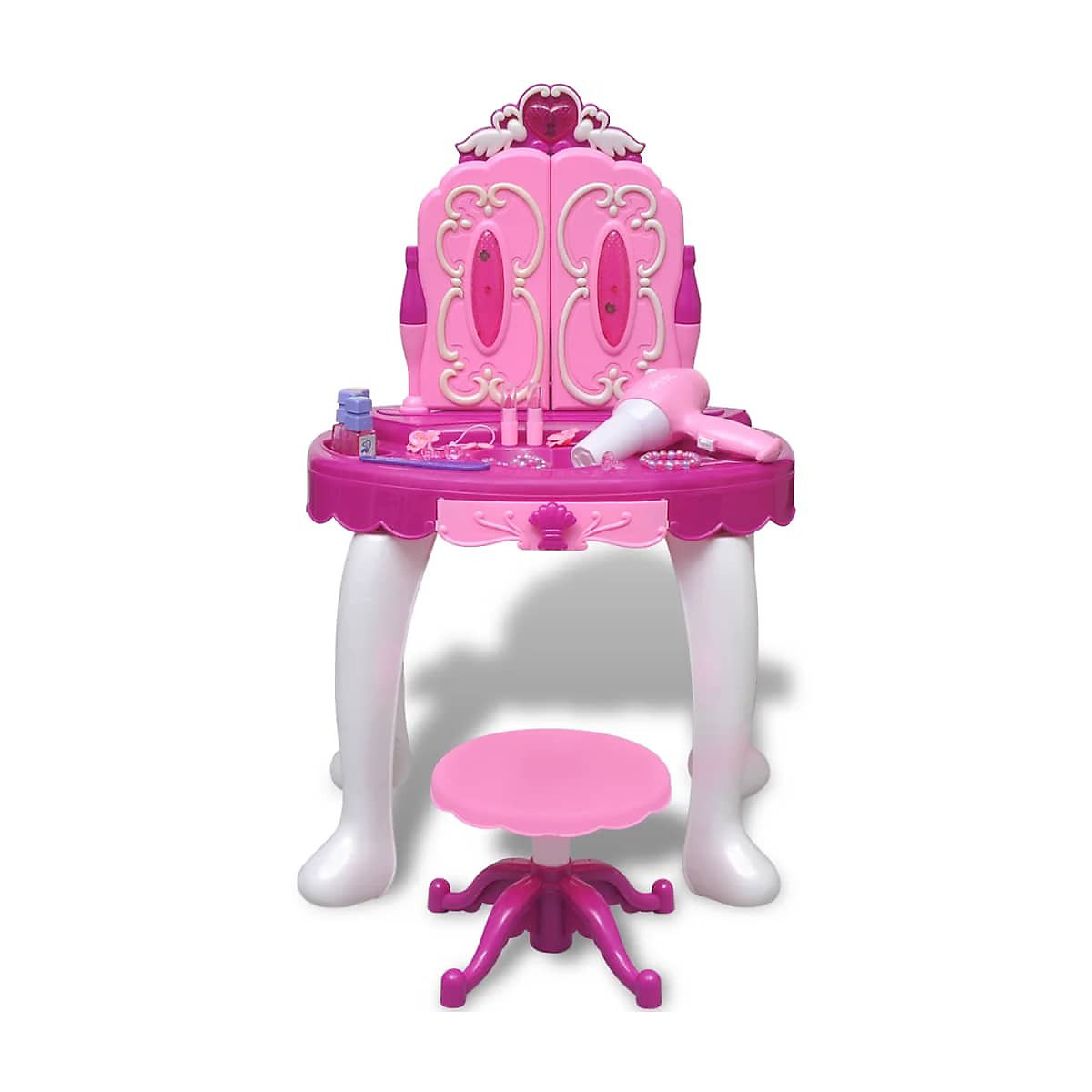 Kinder-Schminktisch mit 3 Spiegeln und Licht/Ton Spielzeug-Tisch