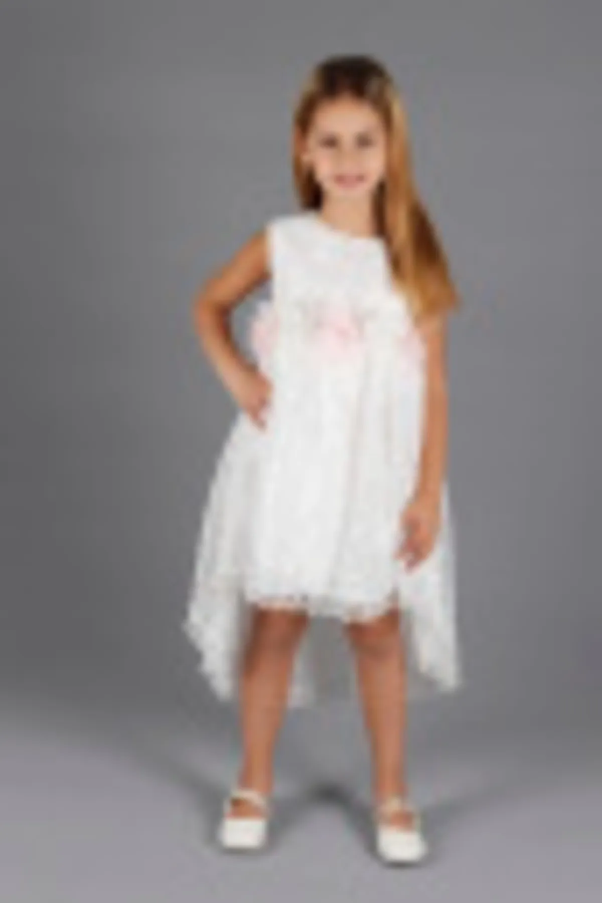 AHENGİM  Mädchen-Abendkleid mit Spitze, Ak2208