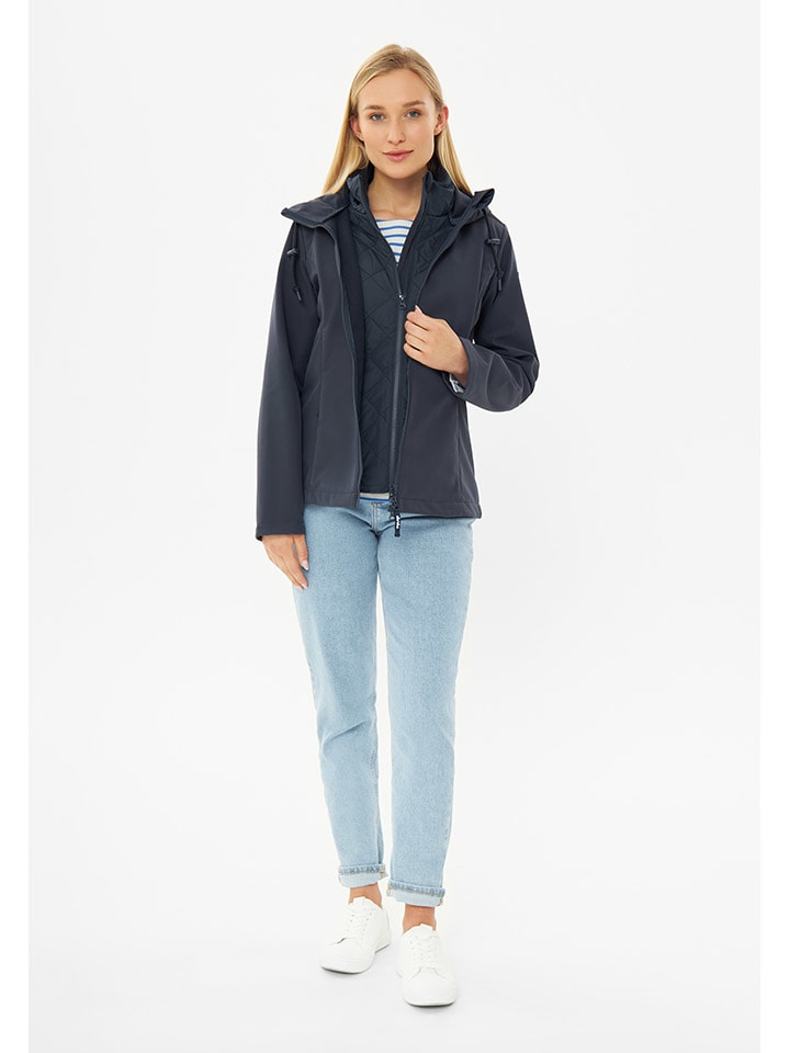 Derbe Regenjacke in Dunkelblau günstig kaufen