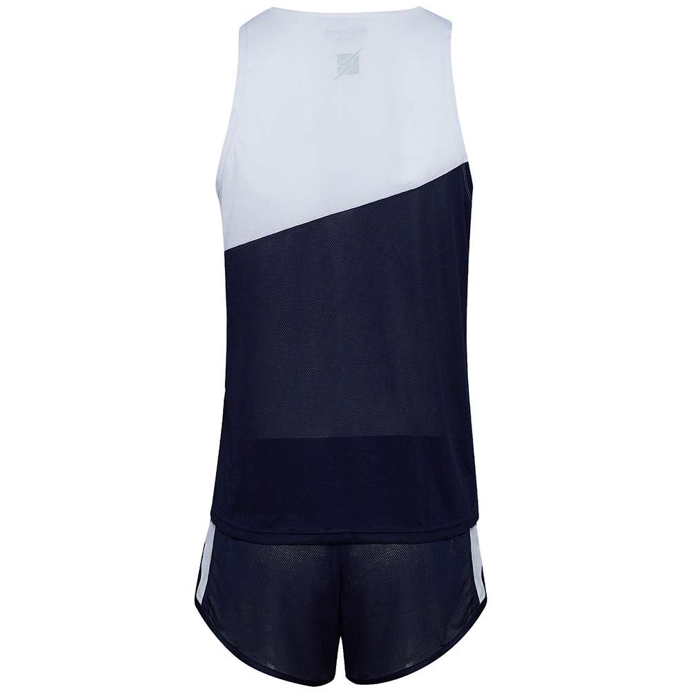 Zeus Kit Robert Herren Leichtathletik Singlet Set Trikot mit Shorts navy