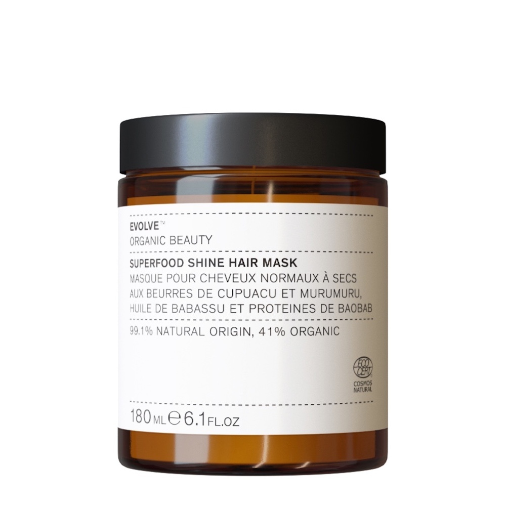 evolve organic beauty Superfood Shine Hair Mask 180ml Masque Nourrissant Cheveux