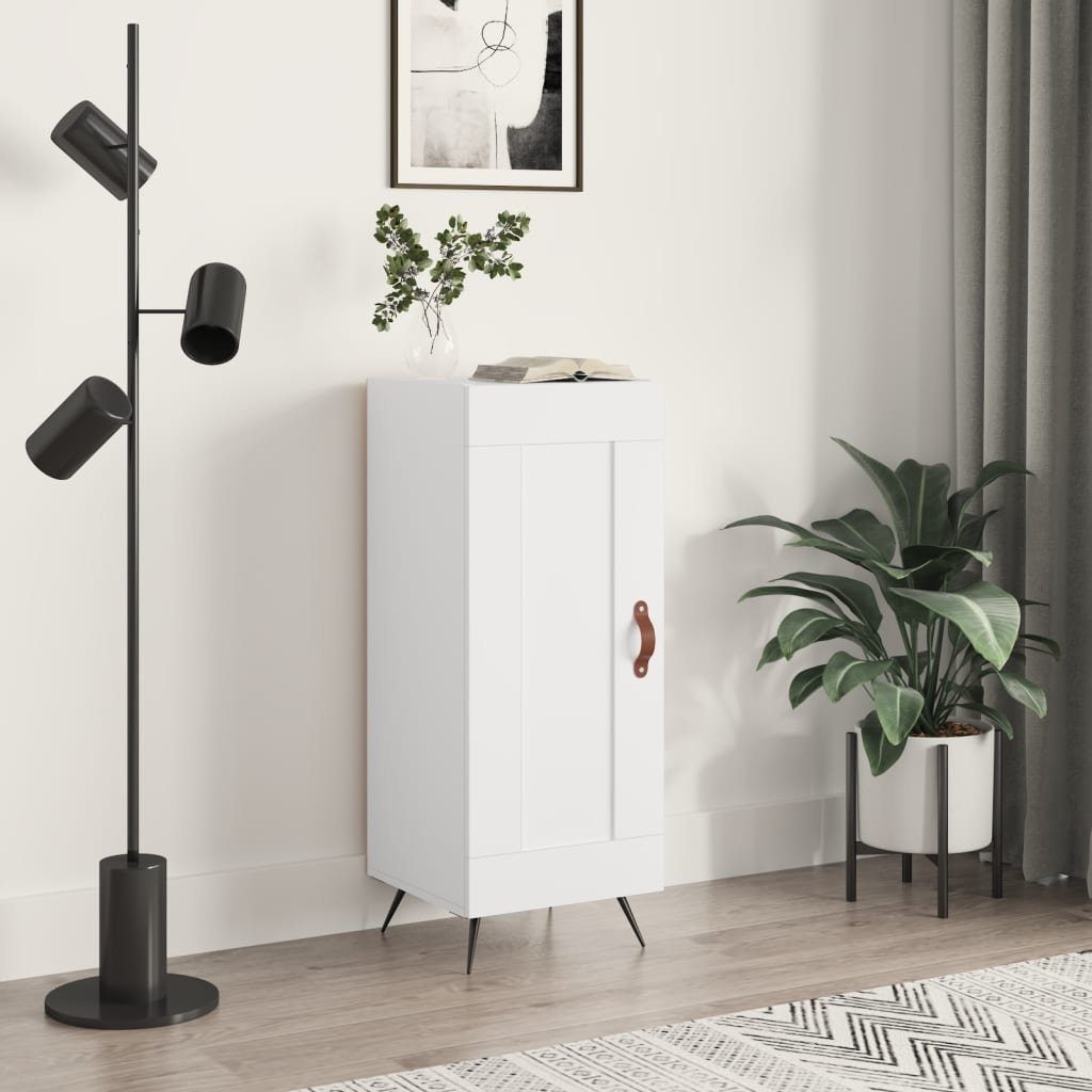 vidaXL Sideboard Sideboard Weiß 34,5x34x90 cm Holzwerkstoff (1 St)