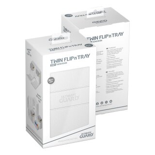 Ultimate Guard Twin Flip`n`Tray 200+ XenoSkin Monocolor - Weiß