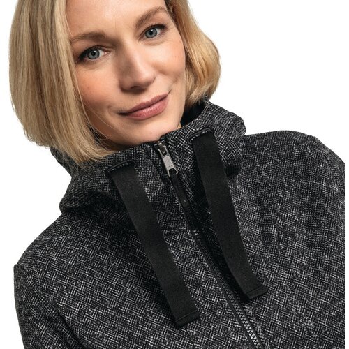 DAMEN UNTERJACKE FLEECE HOODY AURORA L