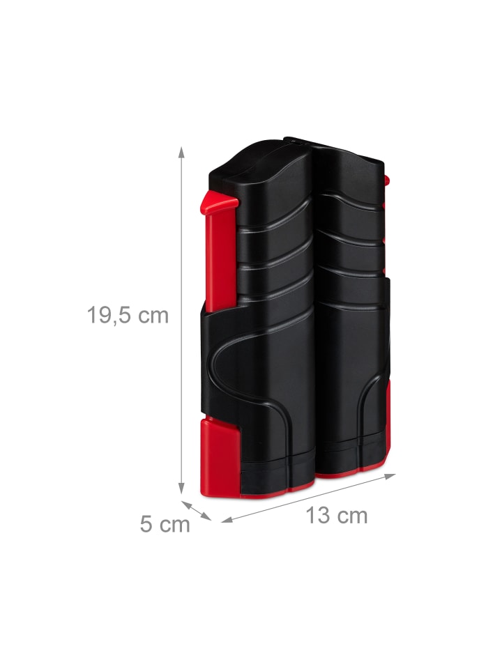relaxdays 10x Tischtennisnetz in Schwarz/ Rot günstig kaufen onesize