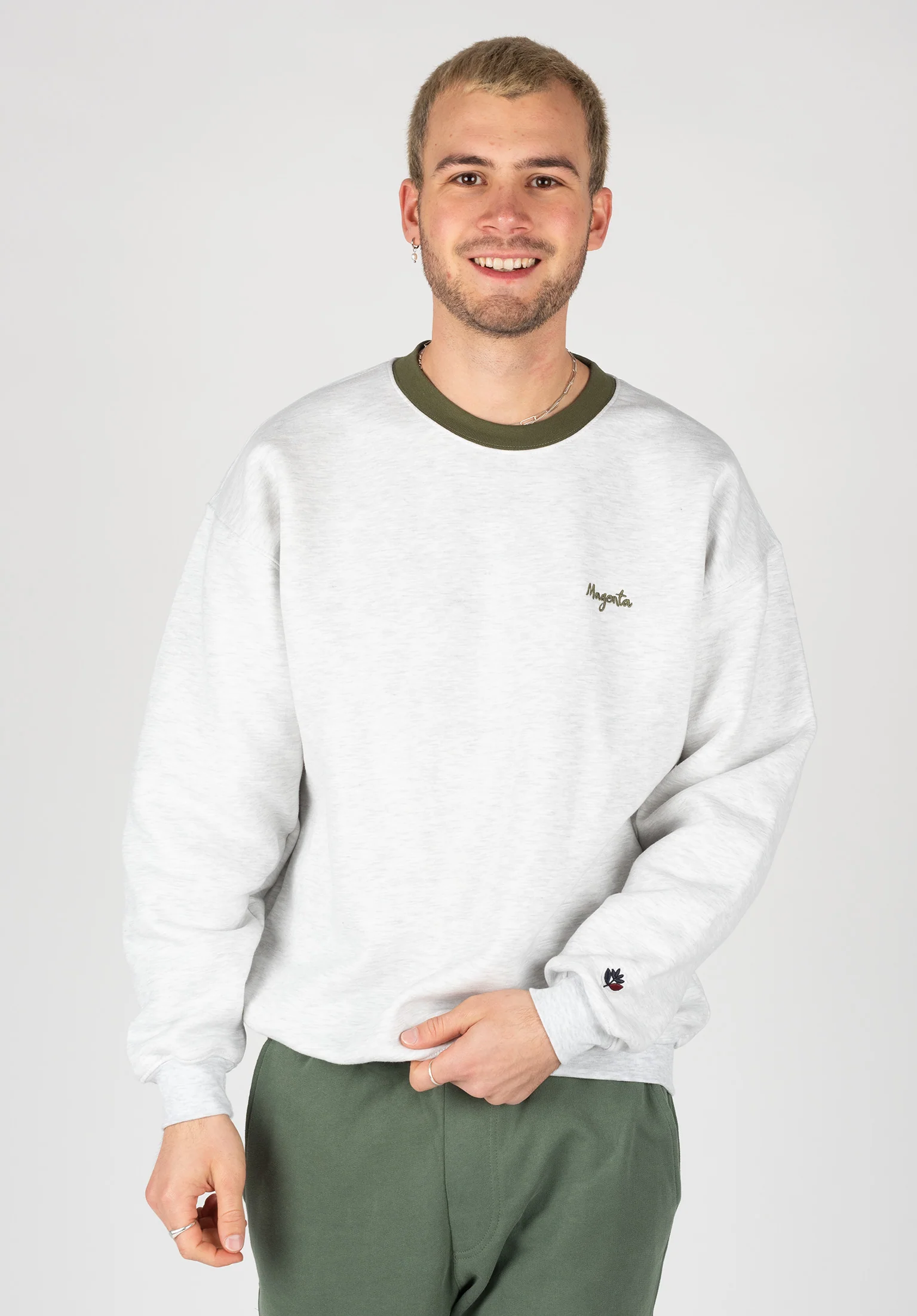 Script Collar Crewneck