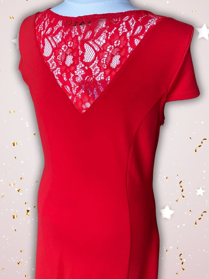 Oui Kleid in Rot günstig kaufen 38