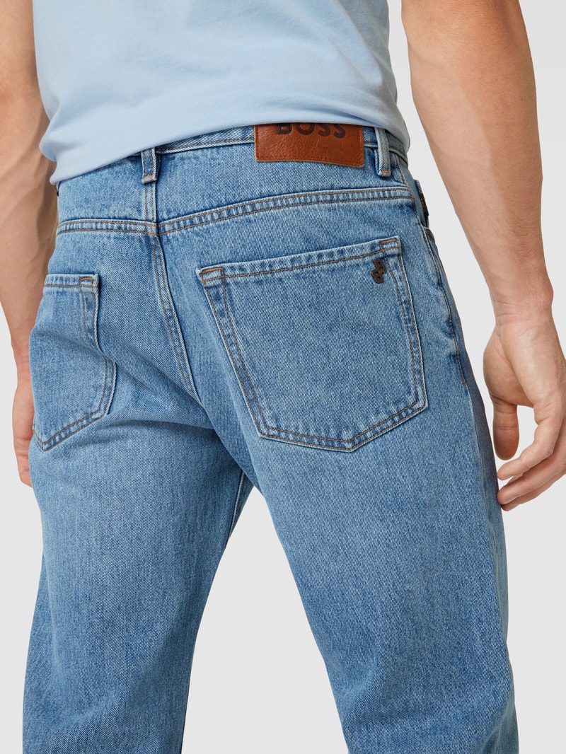 Regular Fit Jeans mit 5-Pocket-Design Modell 'Re.Maine' in hellblau