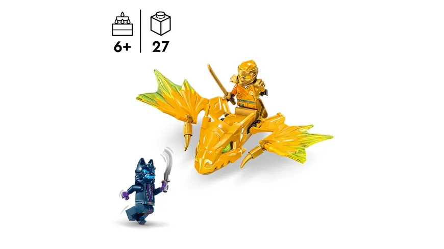 LEGO NINJAGO 71803 Arins Drachengleiter, Ninja-Set mit Drachen-Spielzeug