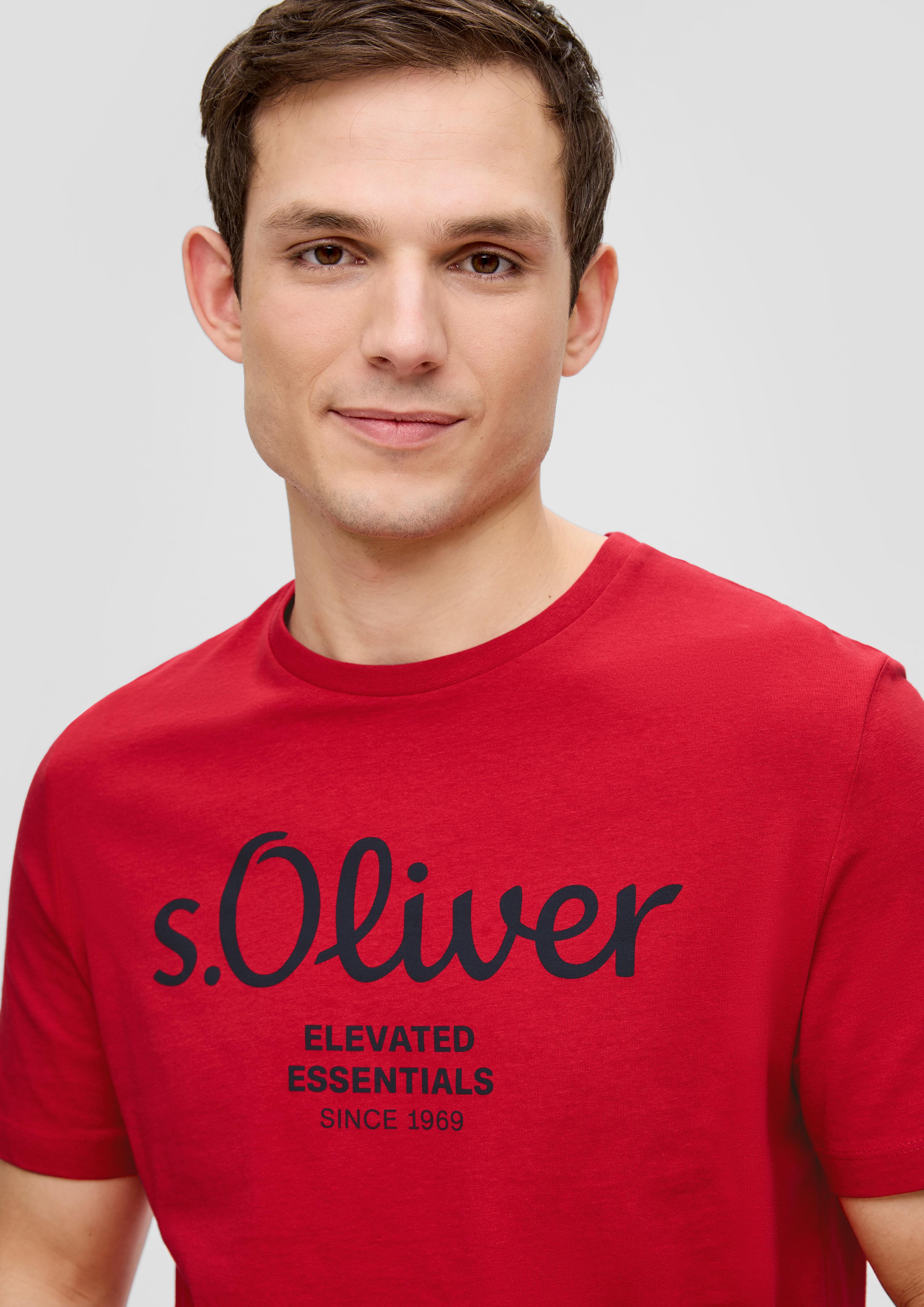 T-Shirt mit Label-Print  2139909-31D1
