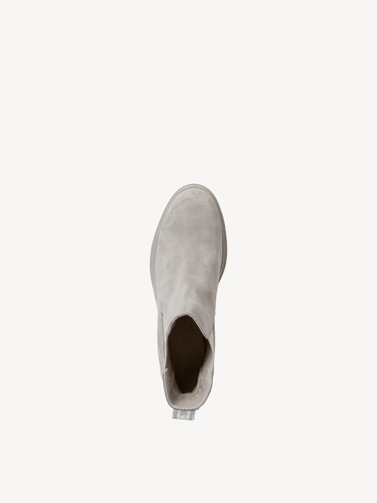 Bottine Chelsea en cuir - gris
