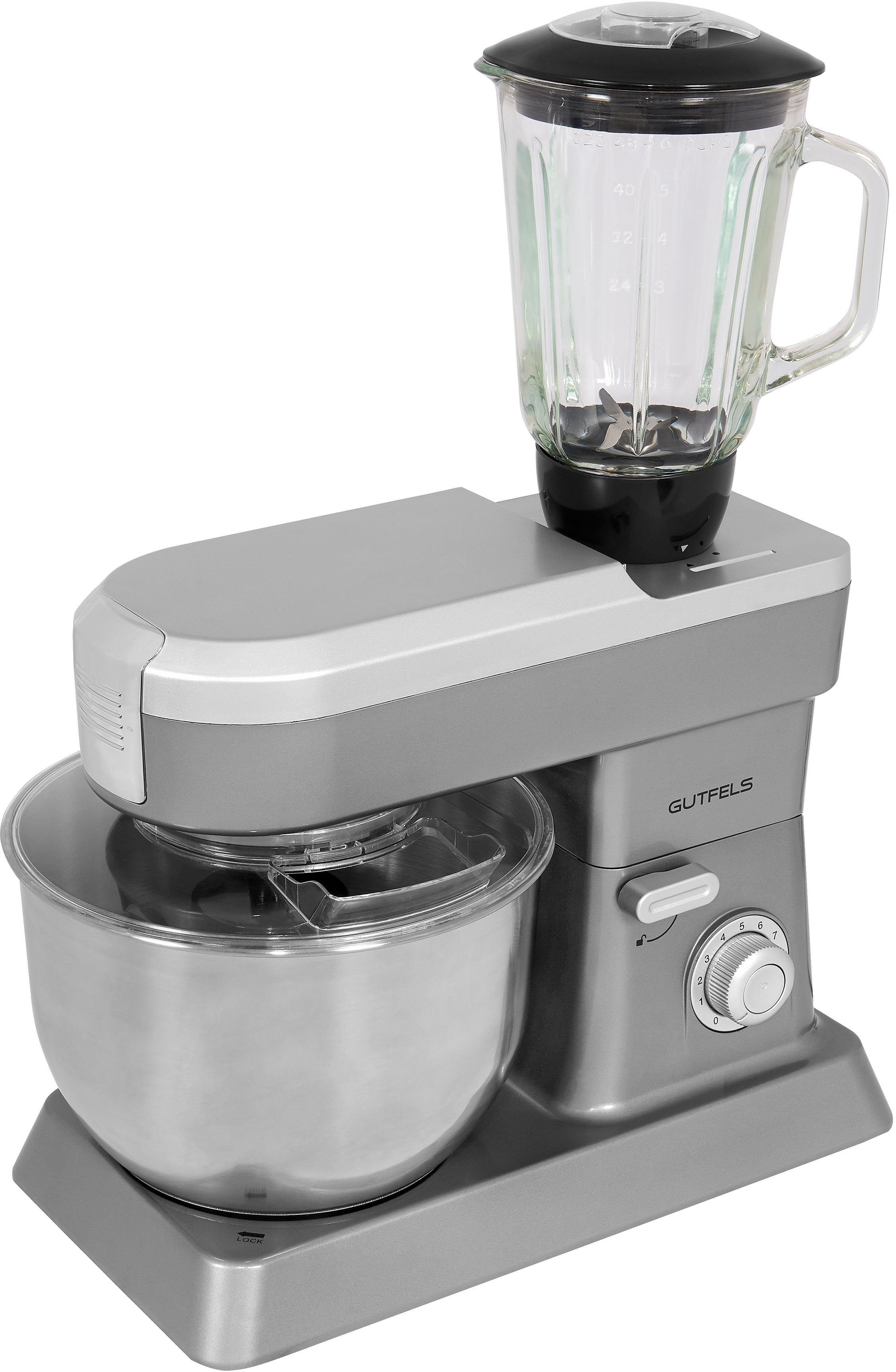Gutfels Küchenmaschine KM 8101 si, 1200 W, 6,2 l Schüssel