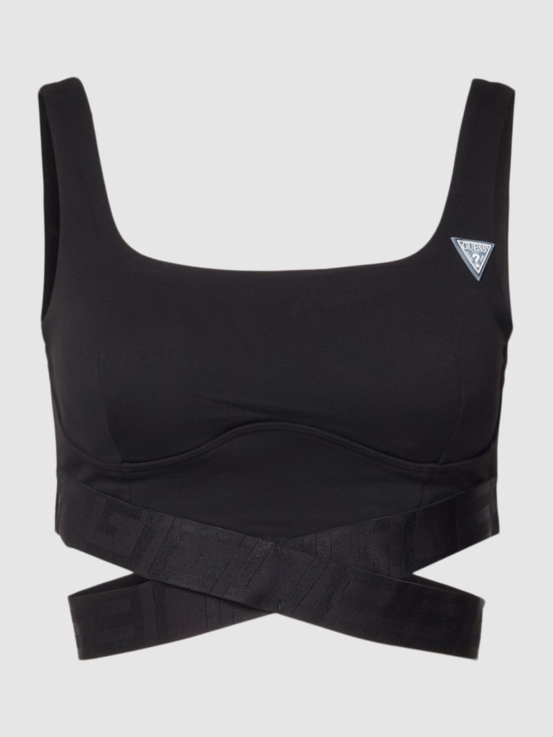 Bustier mit Logo-Bund Modell 'DELICIA ACTIVE TOP' in schwarz