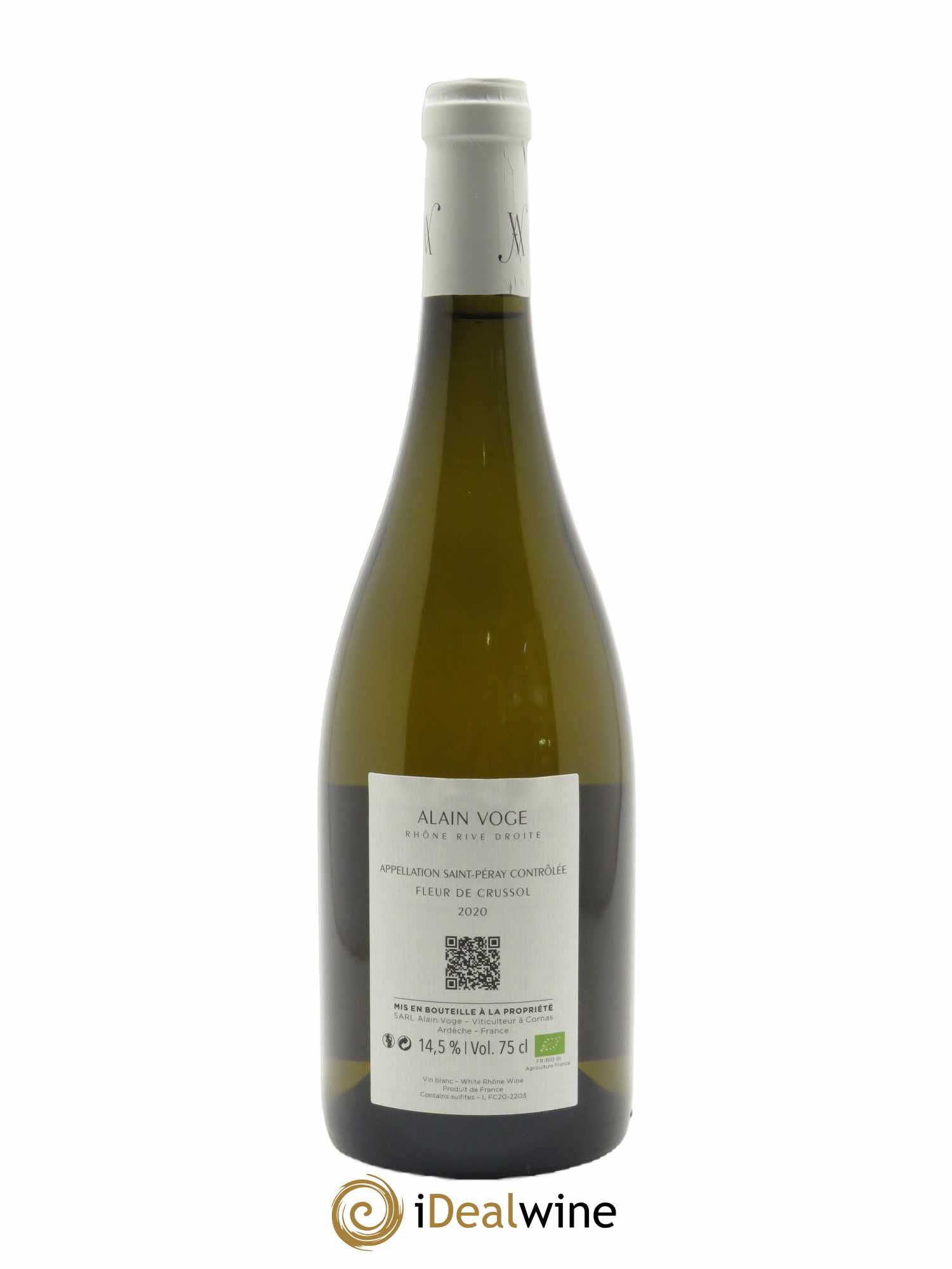 Saint-Péray Fleur de Crussol Alain Voge (Domaine)  2020 - Lot de 1 Bouteille