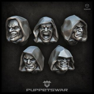 Hooded heads (5)