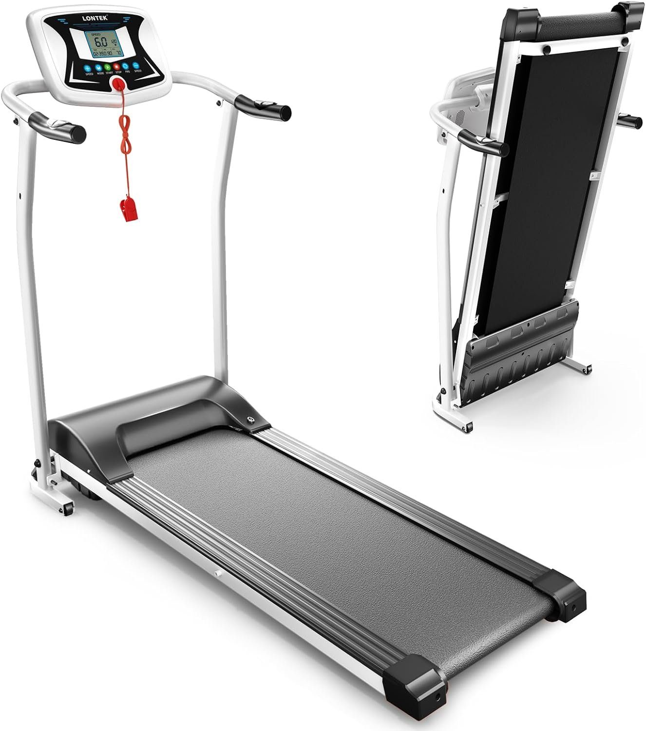 UMAY Laufband (Treadmill for Home mit Automatischer und 12 Trainingsprogrammen), zuhause klappbar mit Herzfrequenzmesser und APP, 1,5 PS leiser Motor