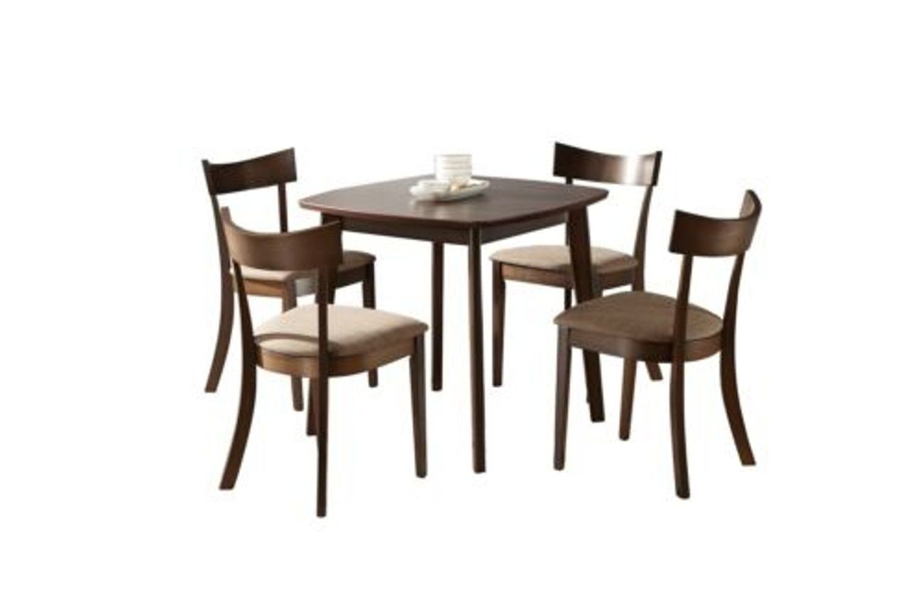 JVmoebel Esszimmer-Set, Italienische Möbel Holz Tisch Polster Ess Zimmer 4x Stuhl Garnitur