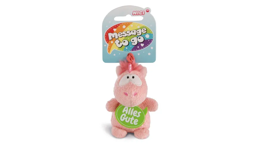 NICI Einhorn Merry Heart Alles Gute 8cm mit Loop