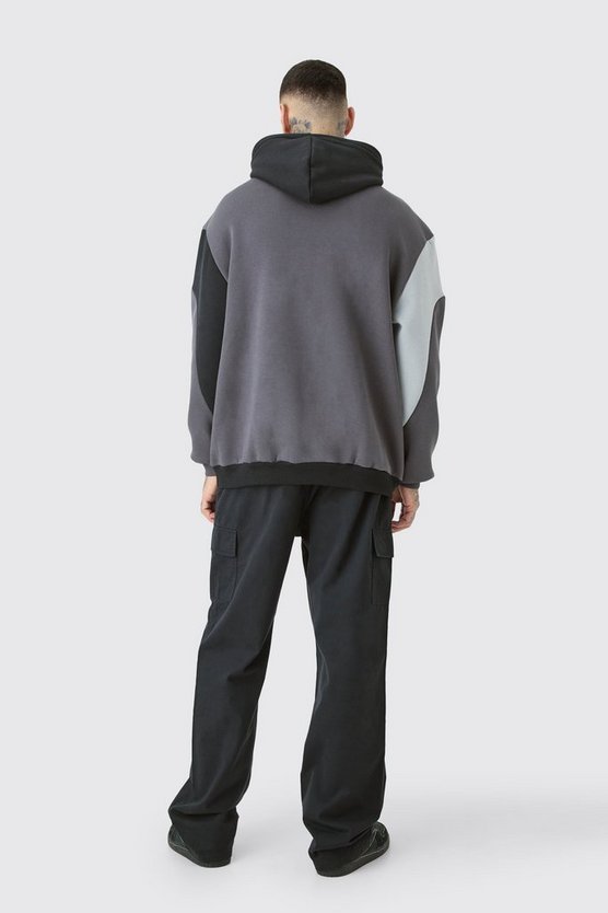 Tall Oversize Colorblock Hoodie