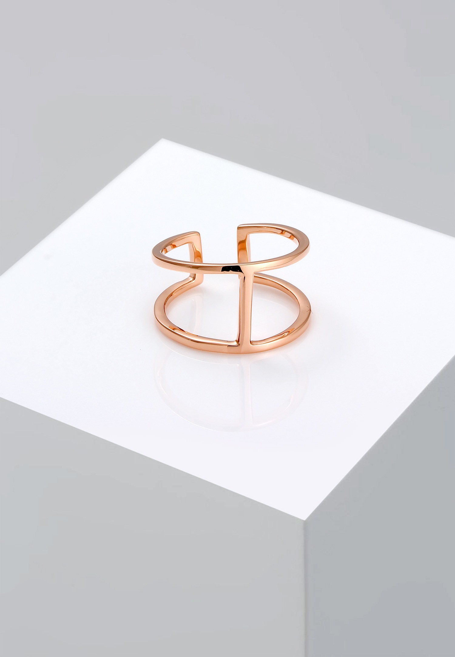 Elli Geo Minimalist Trend Női Gyűrű - (925/1000) Ezüst