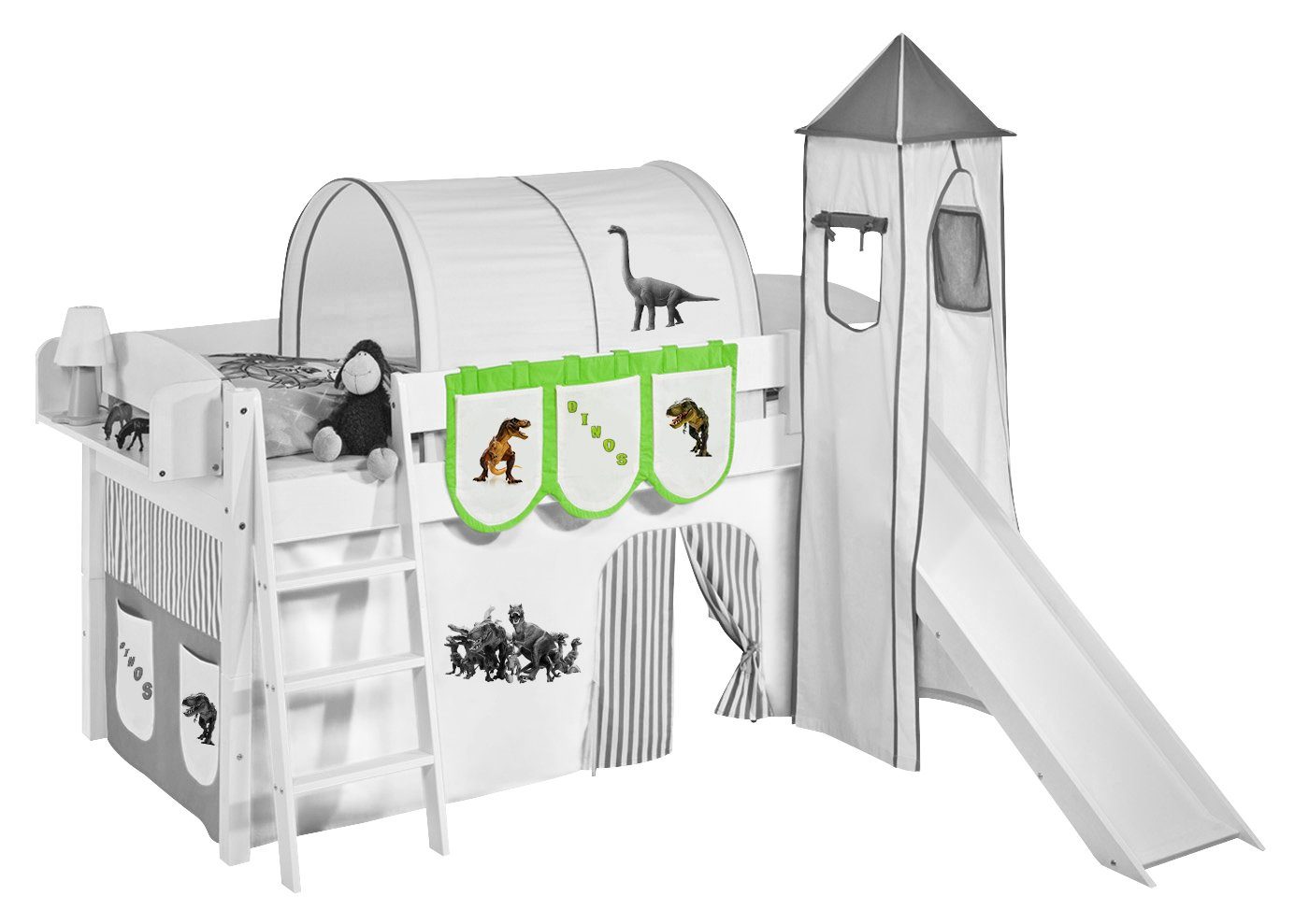 Lilokids Betttasche Hängetaschen Dinos - für Hochbett, Spielbett und Etagenbett - LILOKIDS, 100% Baumwolle