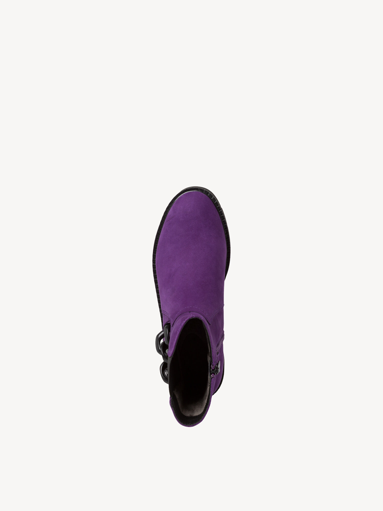 Bottine Chelsea en cuir - mauve
