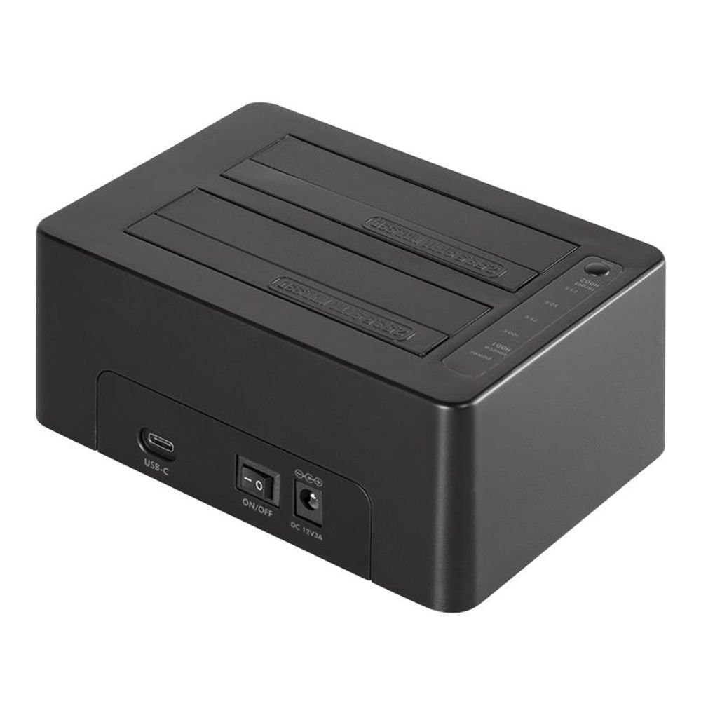 LogiLink Festplatten-Dockingstation QP0028, (1 St., USB 3.1 Gen 2 Quickport), 2-Port für 2,5/3,5
