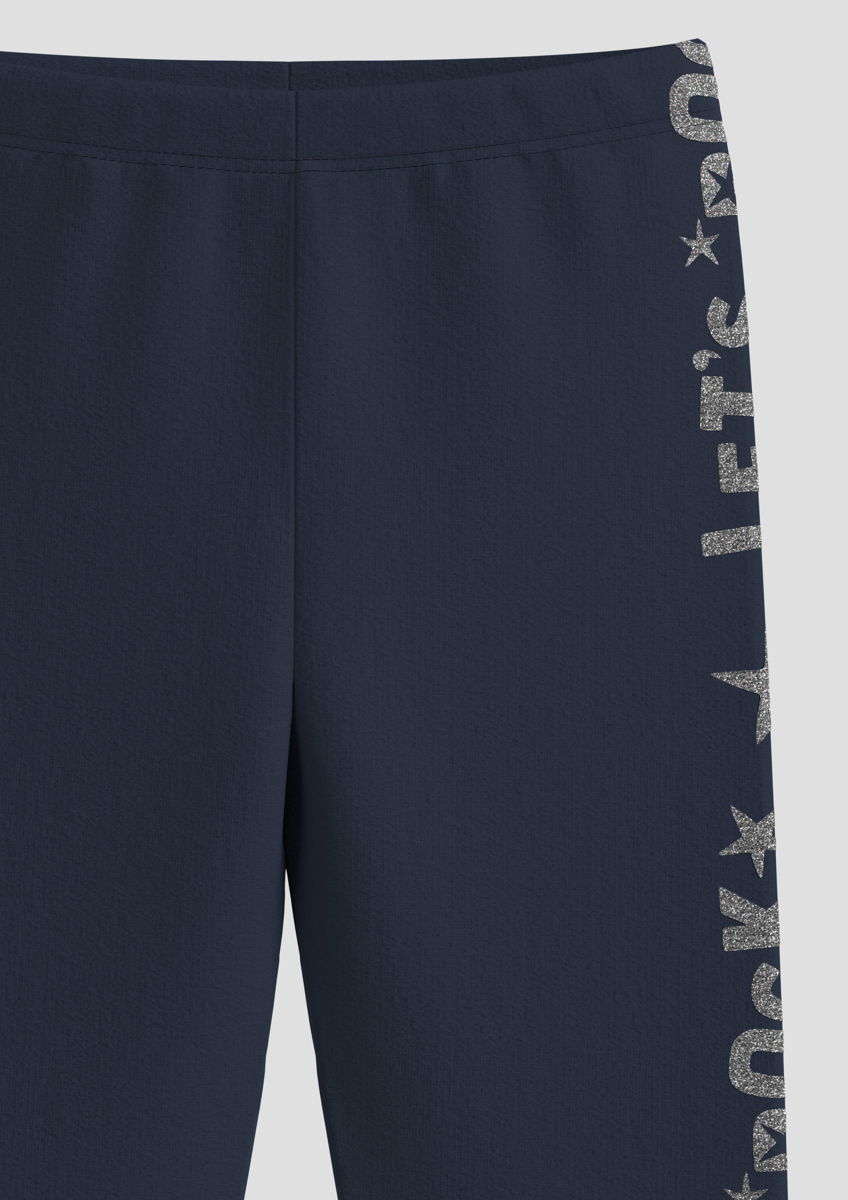 Slim: Leggings mit glitzernden Schriftprints  2137371-5952
