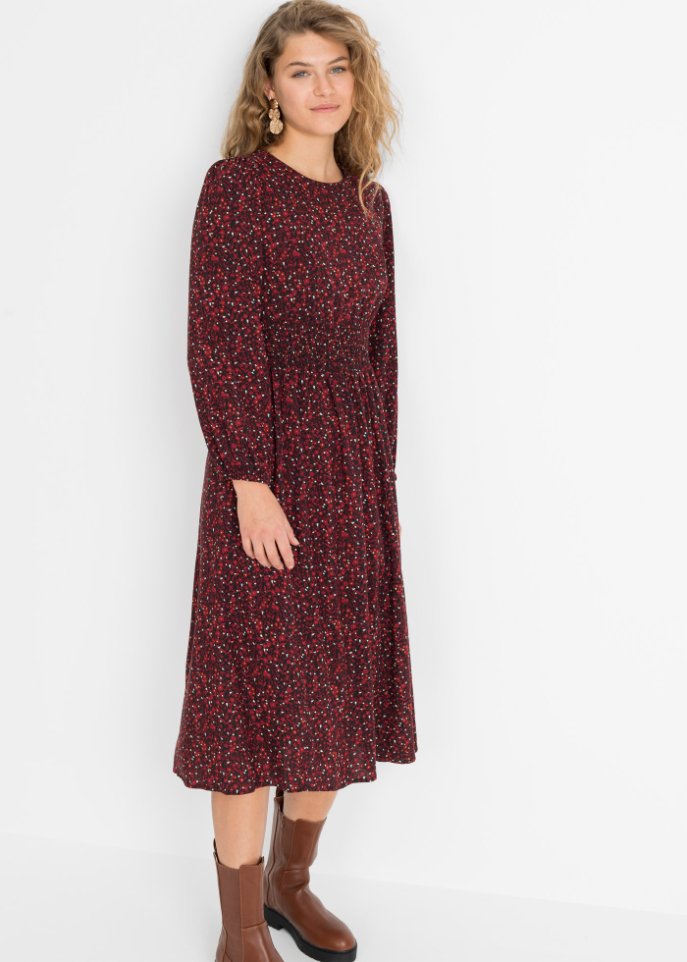 Midikleid mit Blumenprint
