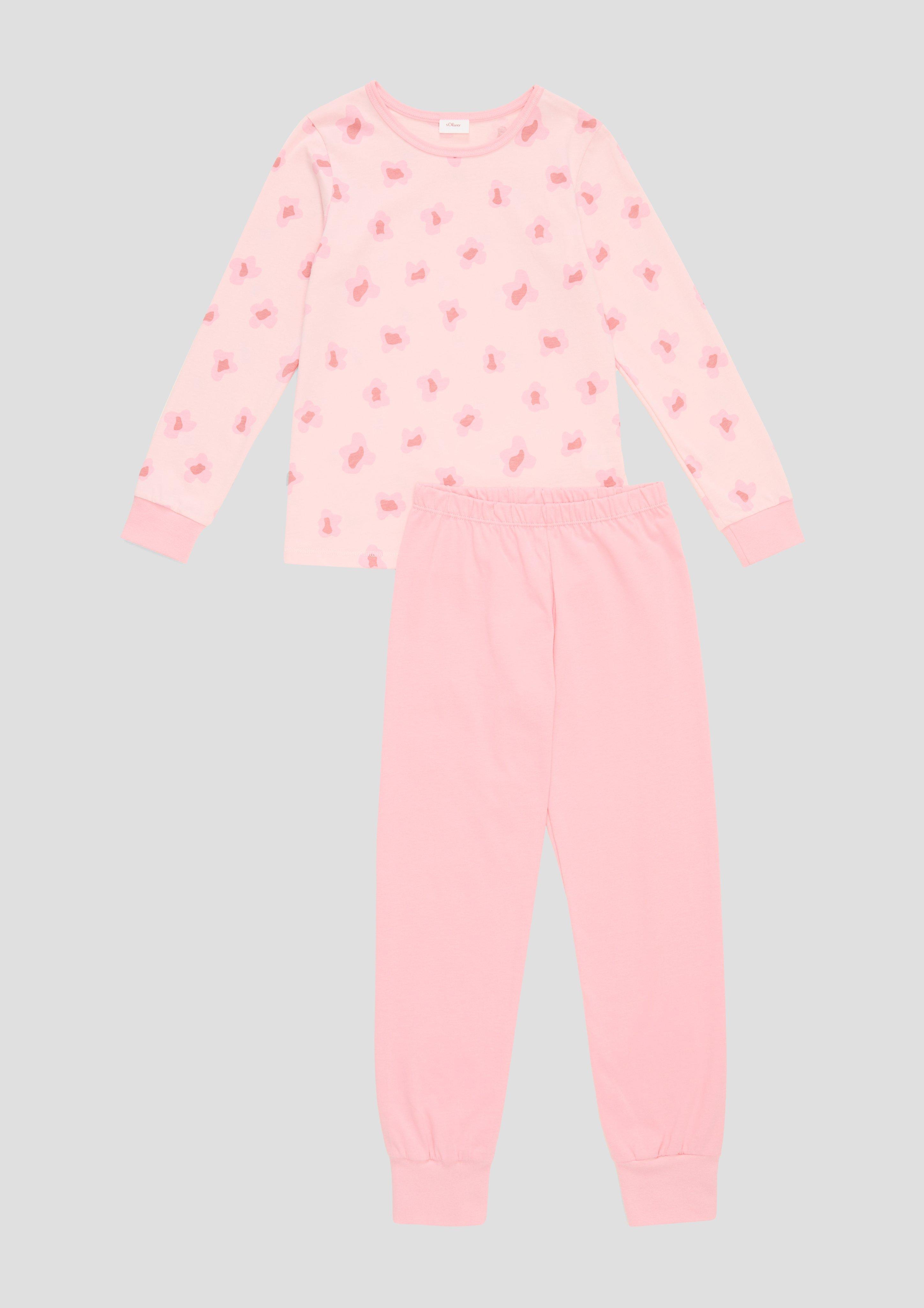 &nbsp;Langes Pyjama-Set aus reiner Baumwolle  6008510-3278