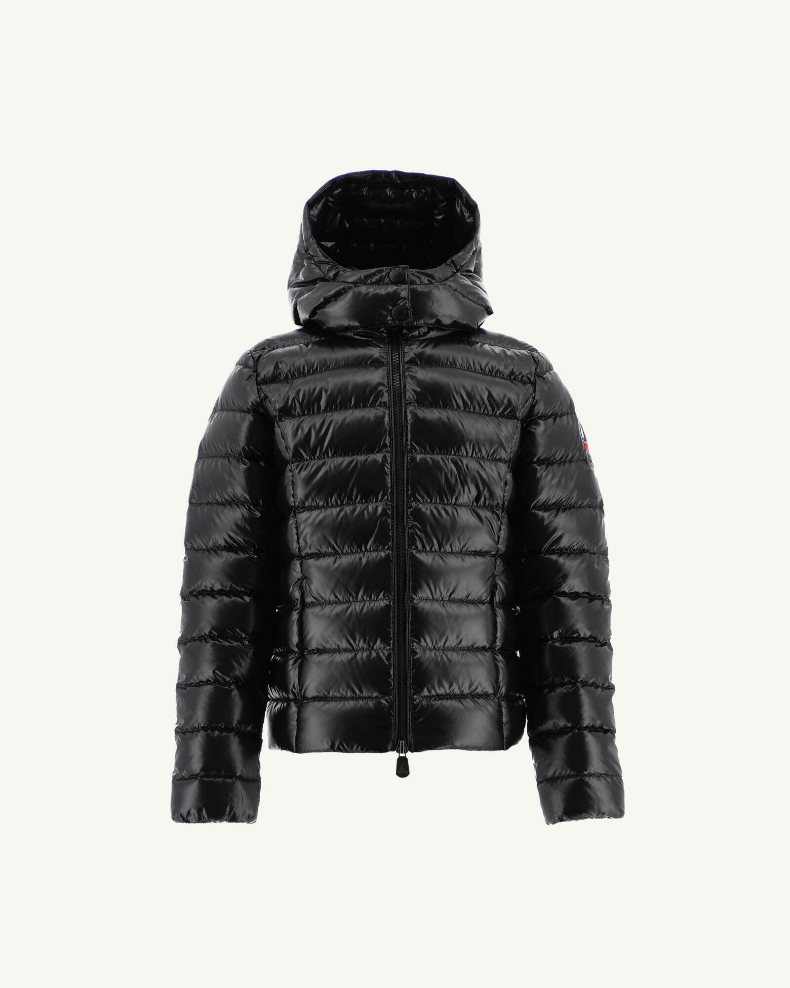 Doudoune laquée à capuche enfant Grand Froid Noir Opale
