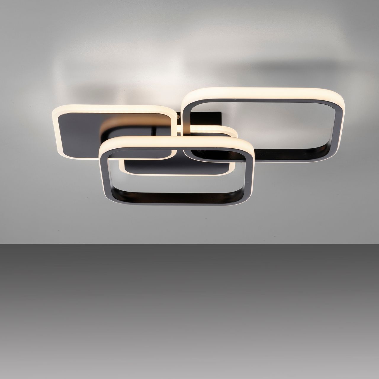 JUST LIGHT LED Deckenleuchte SEVENT, eckig, 1xLED-Board/36W/3000K, Innenleuchte, IP20