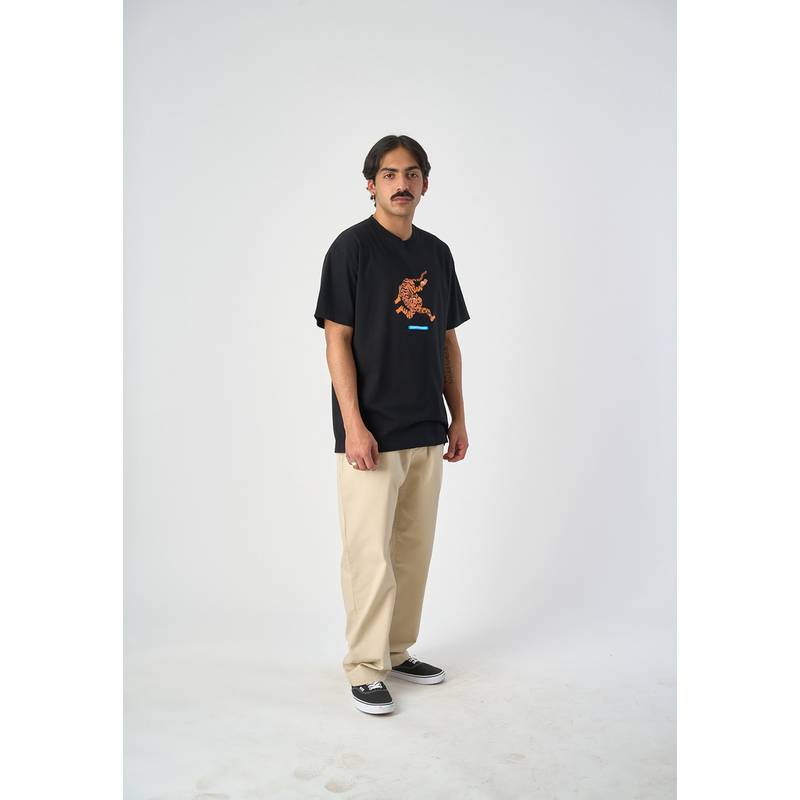 Cleptomanicx Tiger Limbs Printshirt Herren