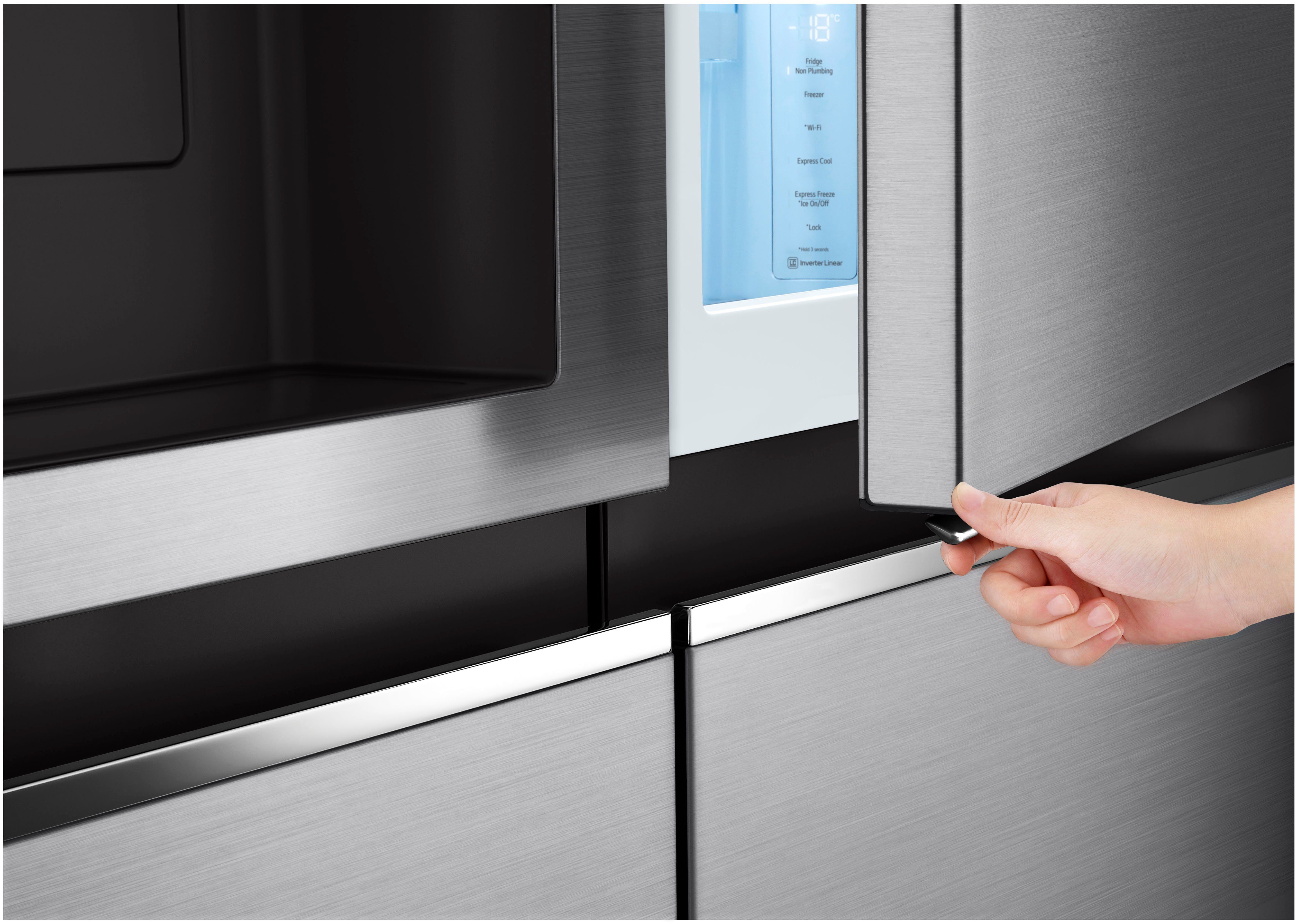 LG Side-by-Side GSJV71PZLE, 179 cm hoch, 91,3 cm breit, interner Wassertank - kein Festwasseranschuss nötig