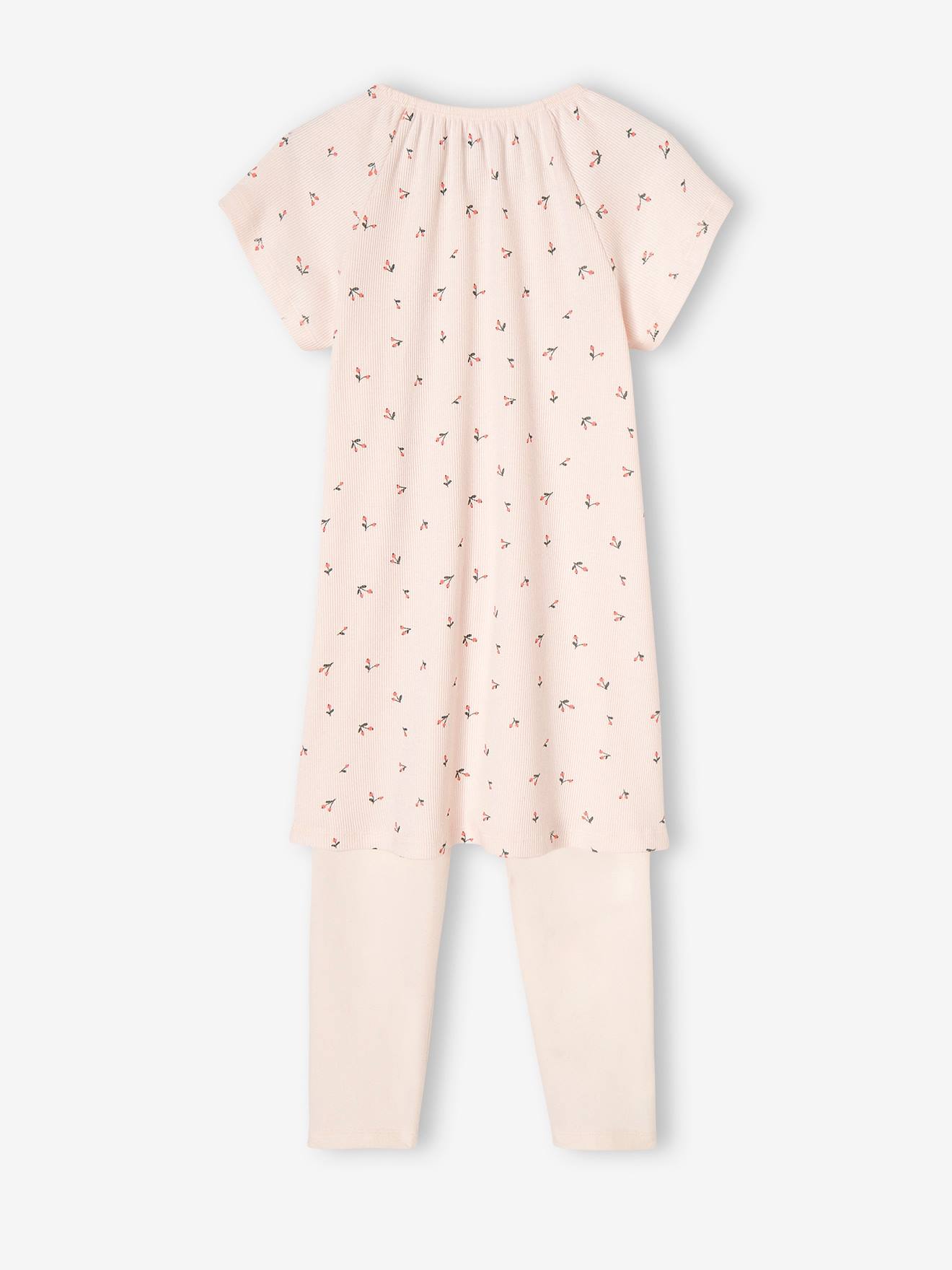Chemise de nuit en maille côtelée 